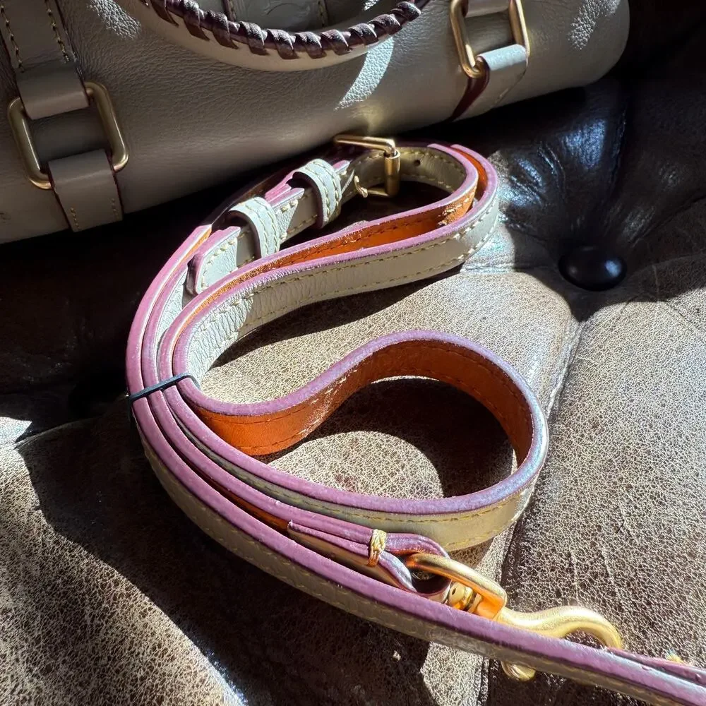Dooney & Bourke Florentine Mini Satchel Light Taupe Leather Crossbody Bag